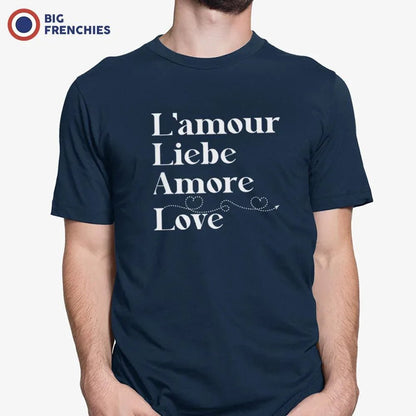 Amour Liebe Amore Love Men's Organic Cotton Tee - Create Marketplace