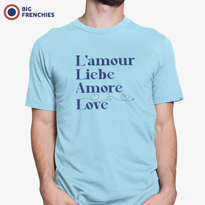 Amour Liebe Amore Love Men's Organic Cotton Tee - Create Marketplace