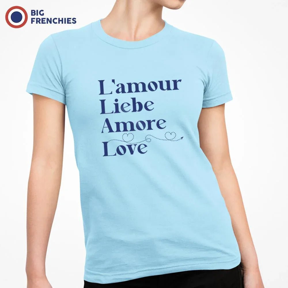 Amour Liebe Amore Love Women's Organic Cotton Tee - Create Marketplace