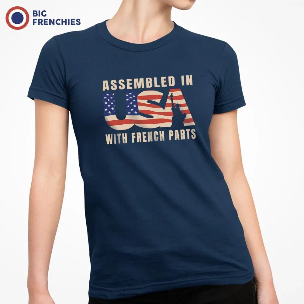 Assembled in USA With French Parts Women's Organic Cotton Tee - Create Marketplace