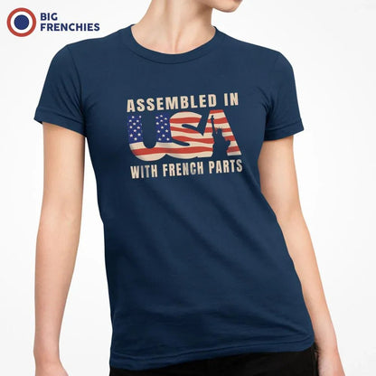Assembled in USA With French Parts Women's Organic Cotton Tee - Create Marketplace