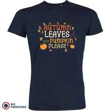 Autumn Leaves and Pumpkin Please Men's Organic Cotton Tee - Create Marketplace