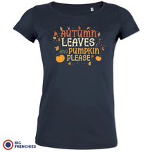 Autumn Leaves and Pumpkin Please Women's Organic Cotton Tee - Create Marketplace