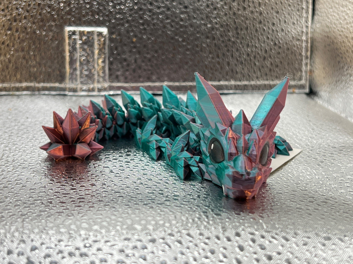 Baby Crystal Dragon Pink Blue color shift Silk Filament 7” CW - Create Marketplace