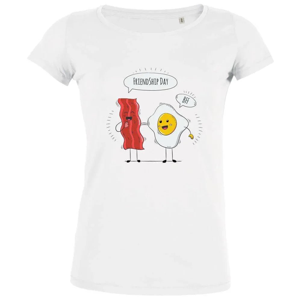 Bacon Egg Friendship Women's Organic Tee - Create Marketplace
