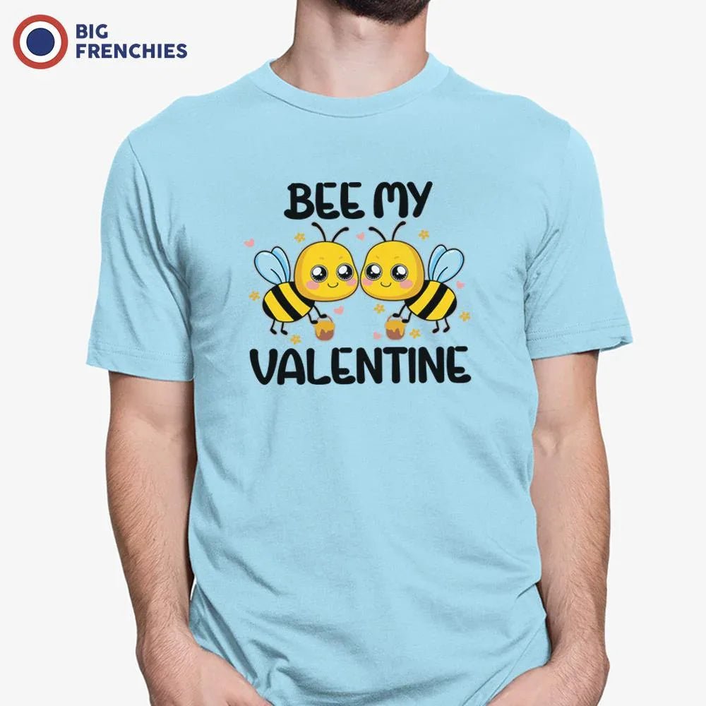 Bee My Valentine Men's Organic Cotton Tee - Create Marketplace