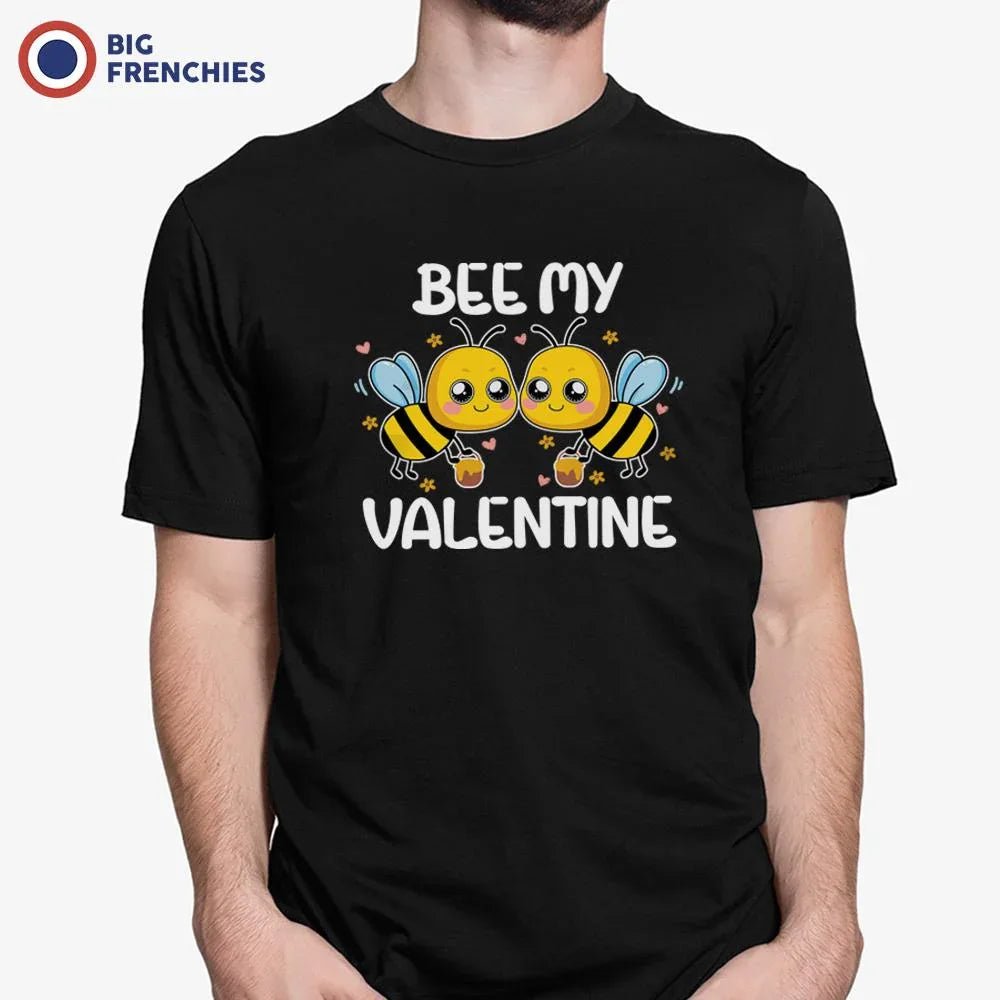 Bee My Valentine Men's Organic Cotton Tee - Create Marketplace
