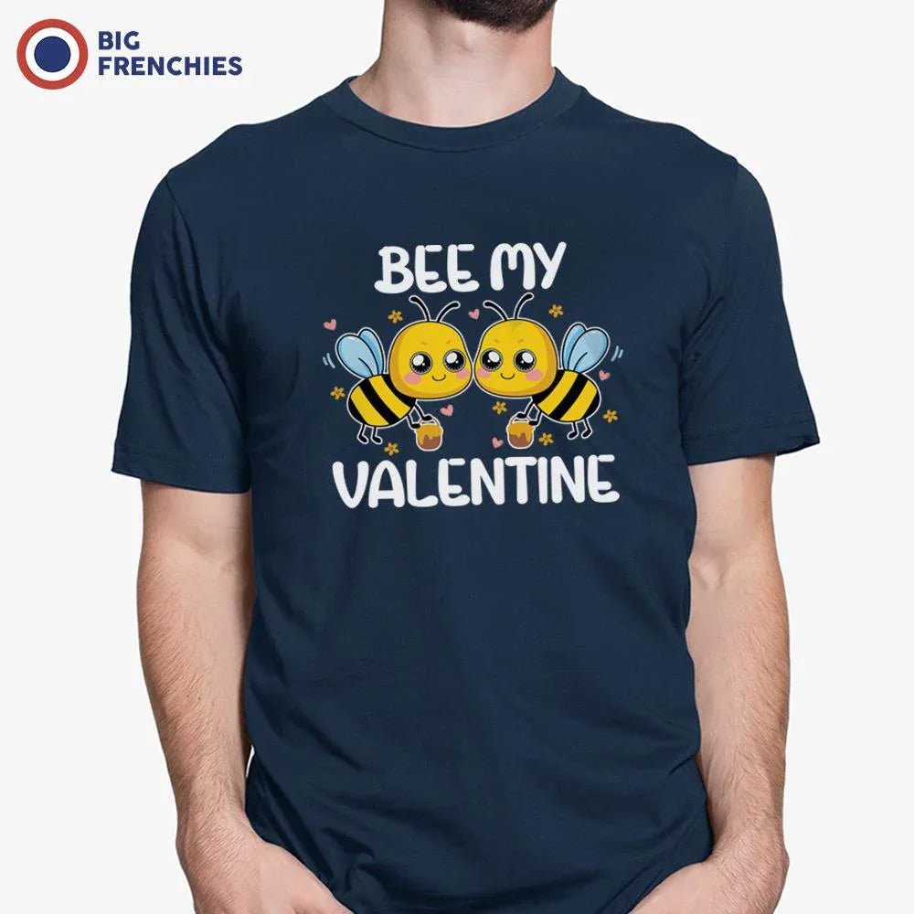 Bee My Valentine Men's Organic Cotton Tee - Create Marketplace