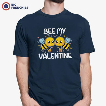 Bee My Valentine Men's Organic Cotton Tee - Create Marketplace