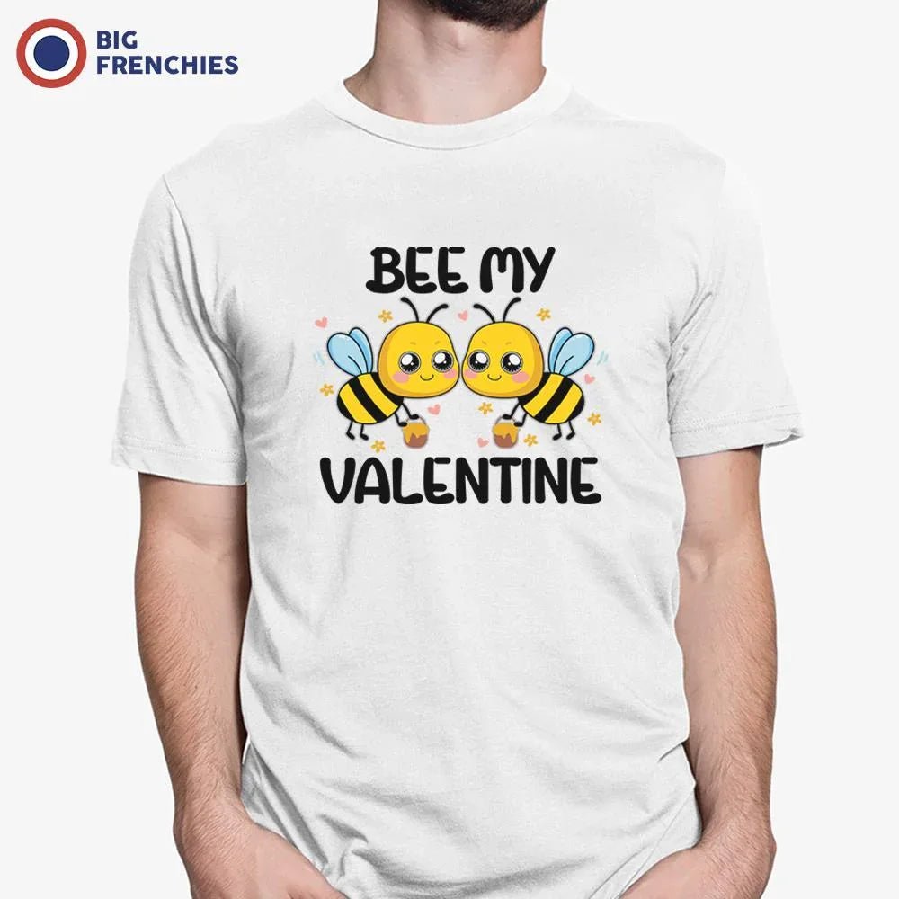 Bee My Valentine Men's Organic Cotton Tee - Create Marketplace