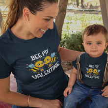 Bee My Valentine Mom and Child Organic Cotton T-Shirts family Set (Set of 2) - Create Marketplace