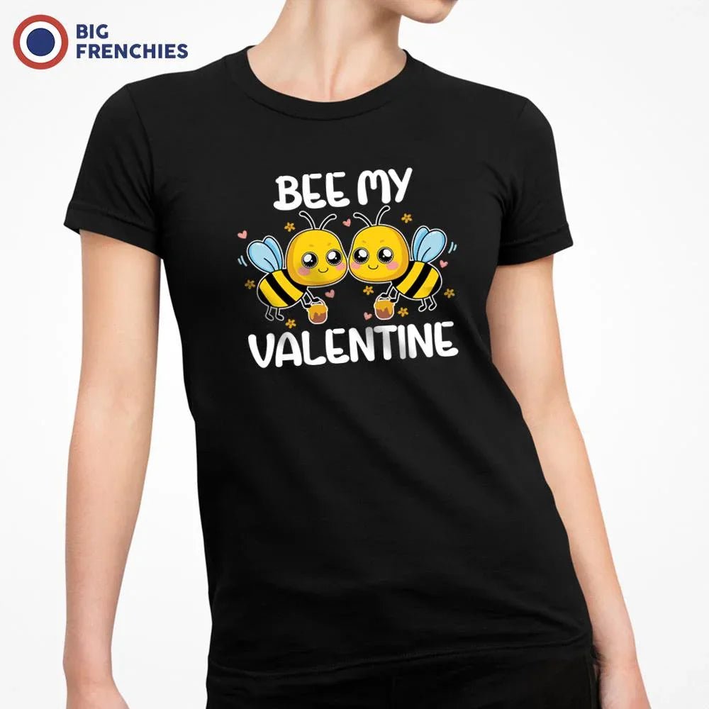 Bee My Valentine Women's Organic Cotton Tee - Create Marketplace
