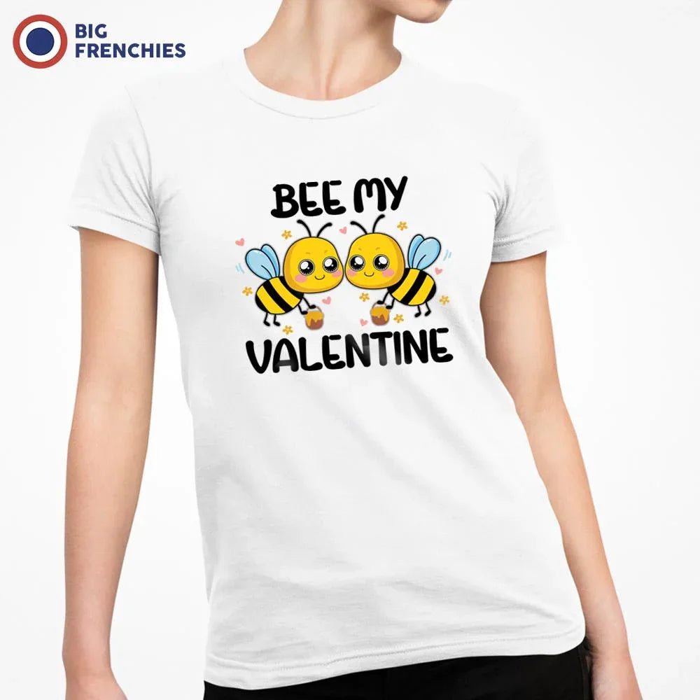 Bee My Valentine Women's Organic Cotton Tee - Create Marketplace