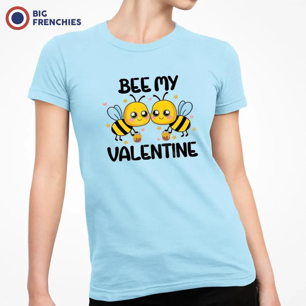 Bee My Valentine Women's Organic Cotton Tee - Create Marketplace