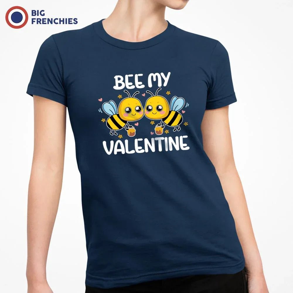Bee My Valentine Women's Organic Cotton Tee - Create Marketplace