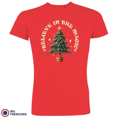 Believe In The Magic Christmas Men's Organic Cotton Tee - Create Marketplace