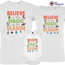 Believe In The Magic of the Season Christmas Matching Family Organic Tees (Set of 3) - Create Marketplace