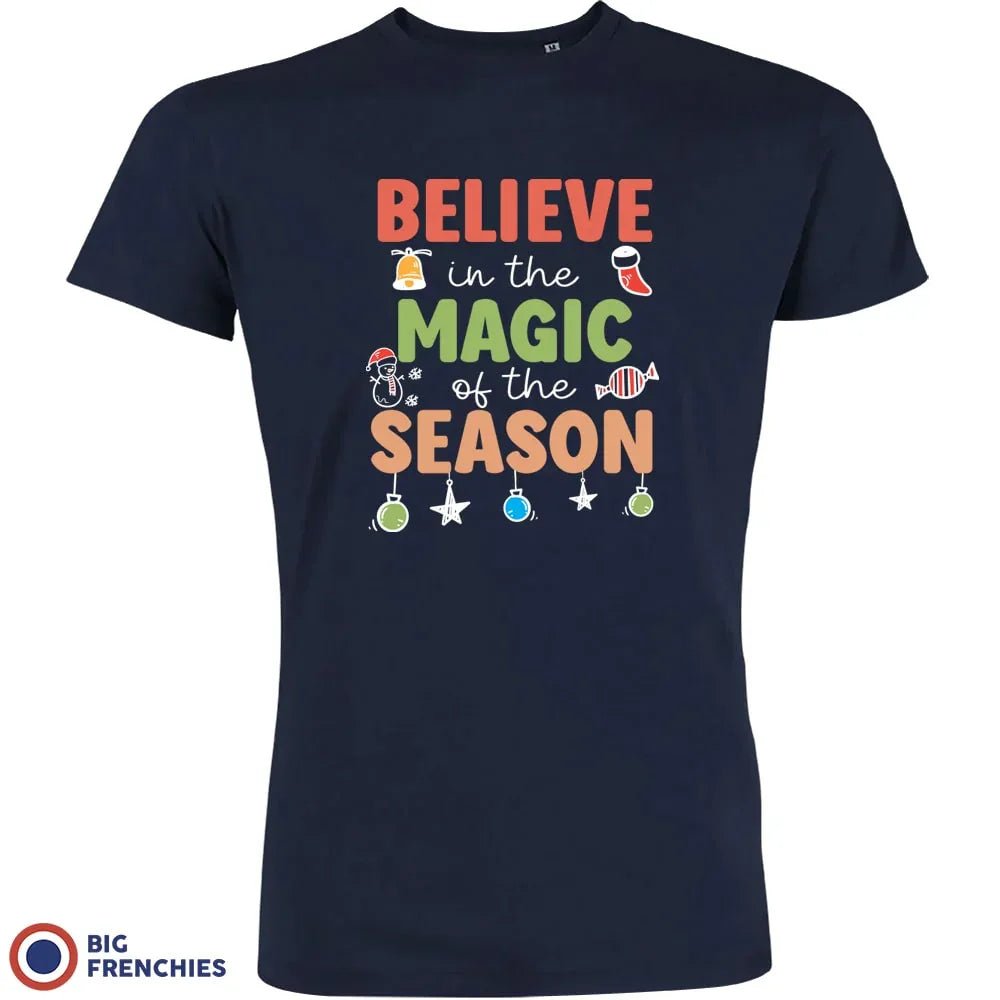Believe In The Magic of the Season Christmas Men's Organic Cotton Tee - Create Marketplace