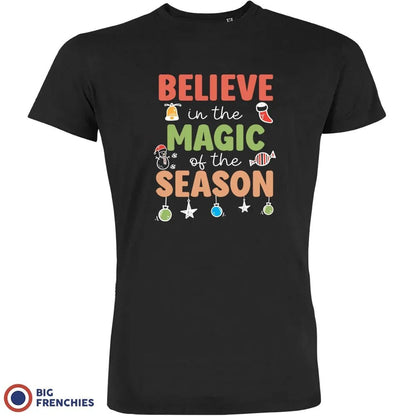 Believe In The Magic of the Season Christmas Men's Organic Cotton Tee - Create Marketplace