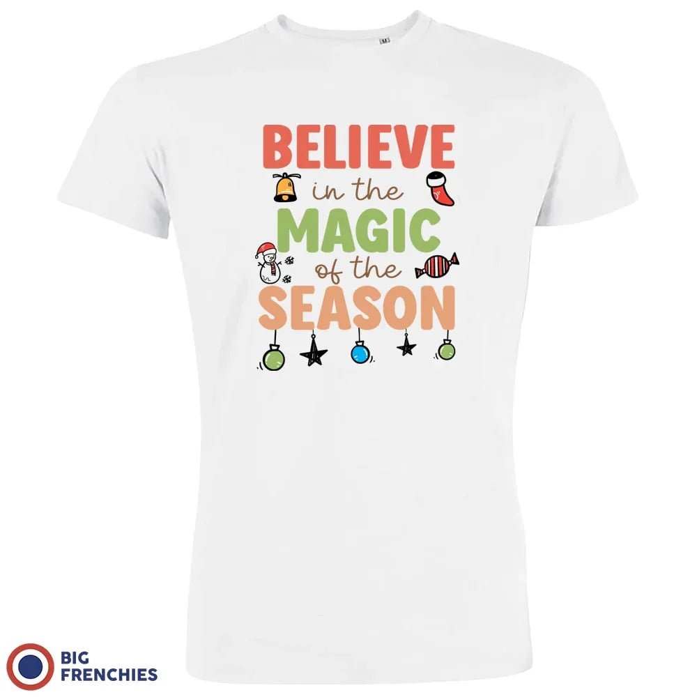 Believe In The Magic of the Season Christmas Men's Organic Cotton Tee - Create Marketplace