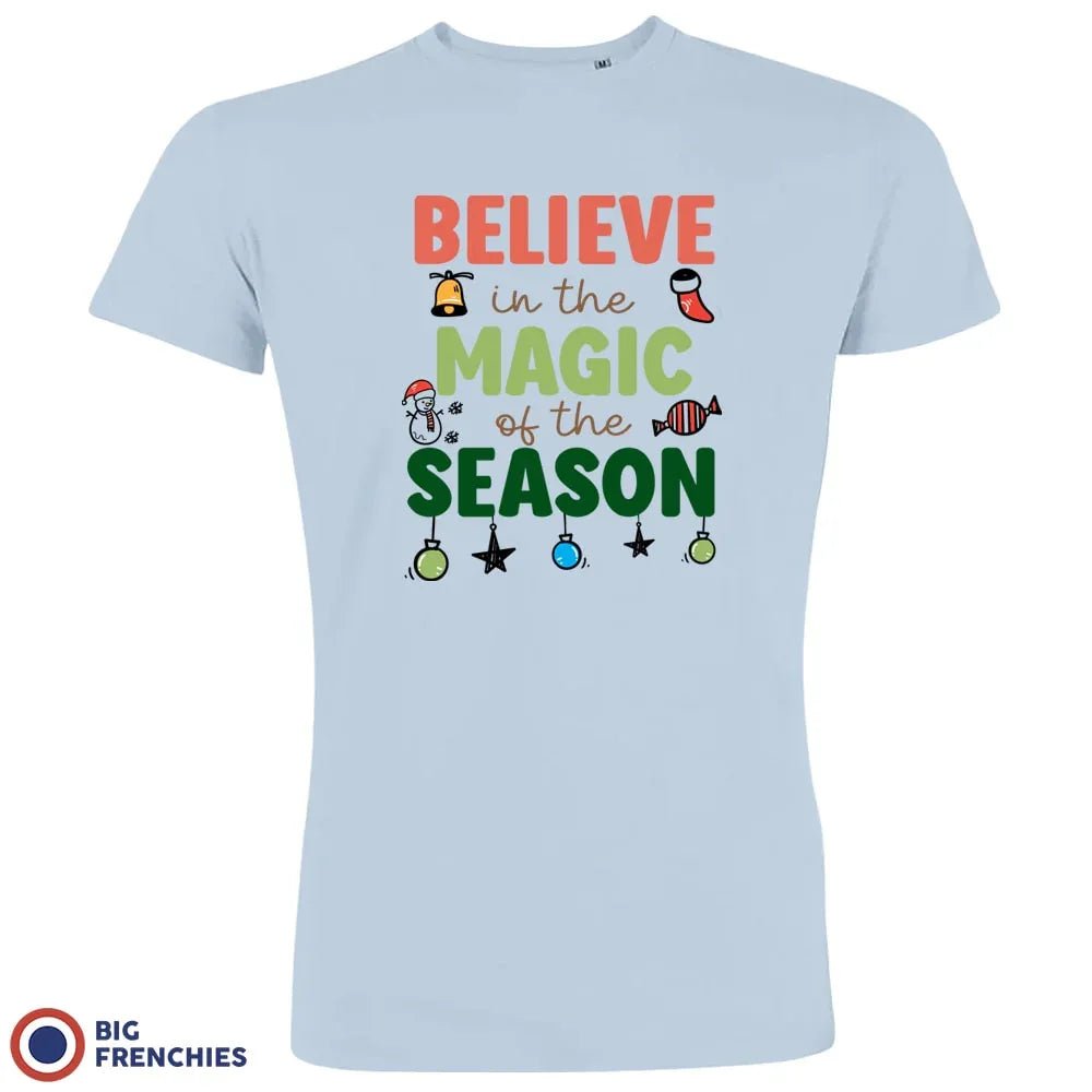 Believe In The Magic of the Season Christmas Men's Organic Cotton Tee - Create Marketplace