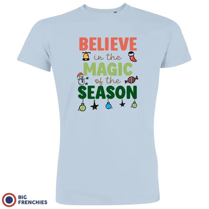 Believe In The Magic of the Season Christmas Men's Organic Cotton Tee - Create Marketplace