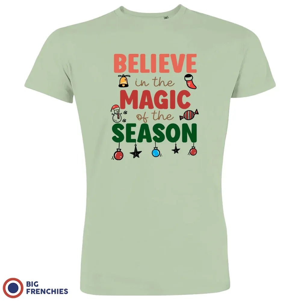 Believe In The Magic of the Season Christmas Men's Organic Cotton Tee - Create Marketplace