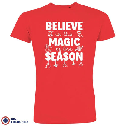 Believe In The Magic of the Season Christmas Men's Organic Cotton Tee - Create Marketplace