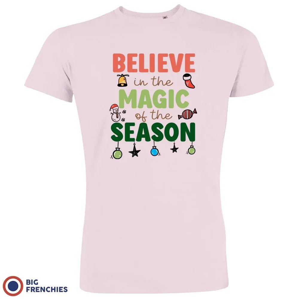 Believe In The Magic of the Season Christmas Men's Organic Cotton Tee - Create Marketplace
