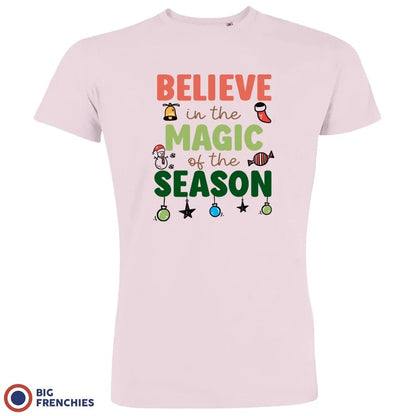 Believe In The Magic of the Season Christmas Men's Organic Cotton Tee - Create Marketplace