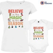 Believe In The Magic of the Season Christmas Mom and Child Organic Cotton family Set (Set of 2) - Create Marketplace