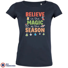 Believe In The Magic of the Season Christmas Women's Organic Cotton Tee - Create Marketplace
