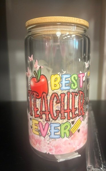 Best Teacher Ever bamboo lid tumbler - Create Marketplace