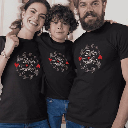 Better Together Matching Organic Cotton T-Shirts Family Set (Set of 3) - Create Marketplace