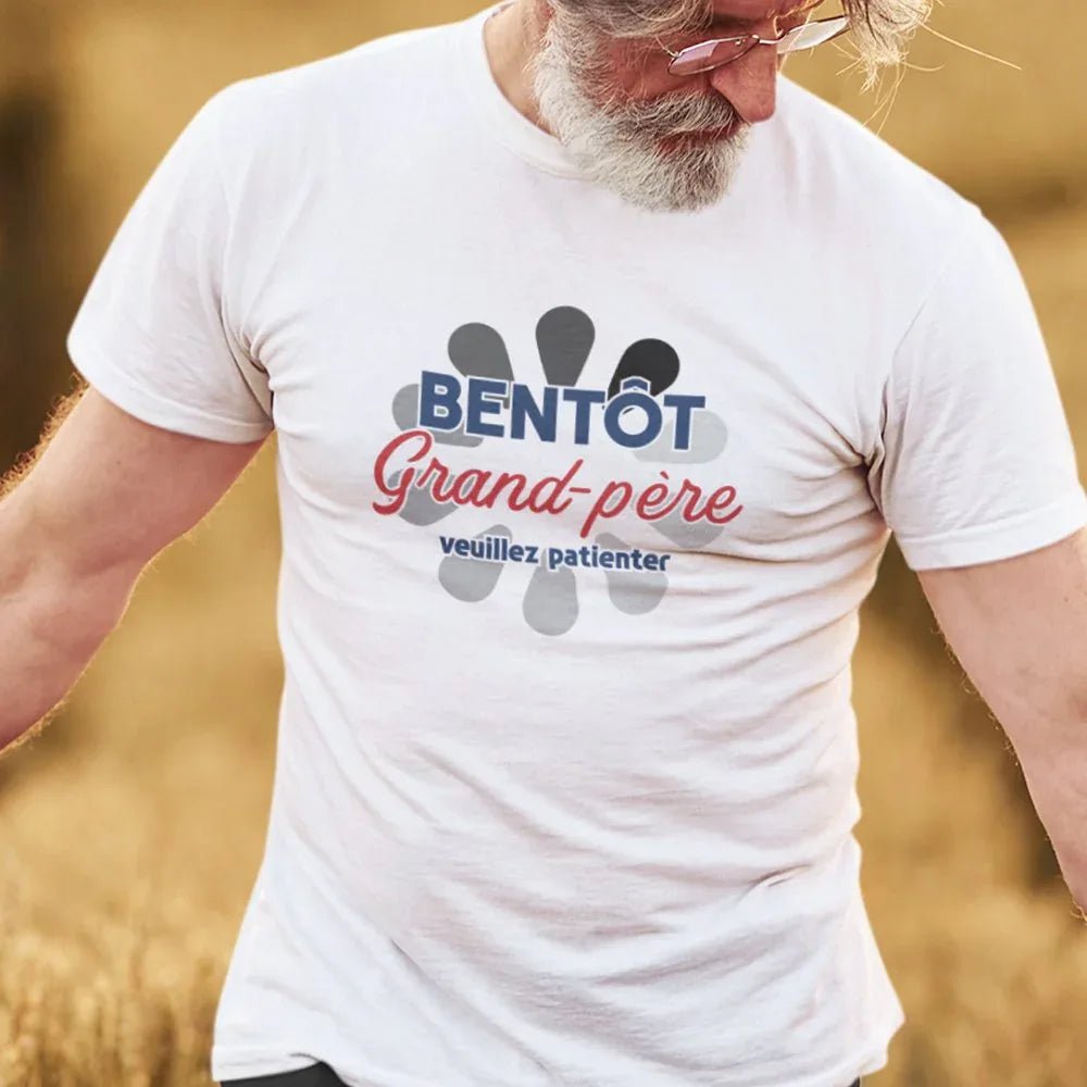 Bientôt Grand-père Veuillez Patienter Men's Organic Tee - Create Marketplace