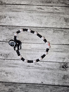 Black and White Elephant Bracelet - made by kid Sam - Create Marketplace