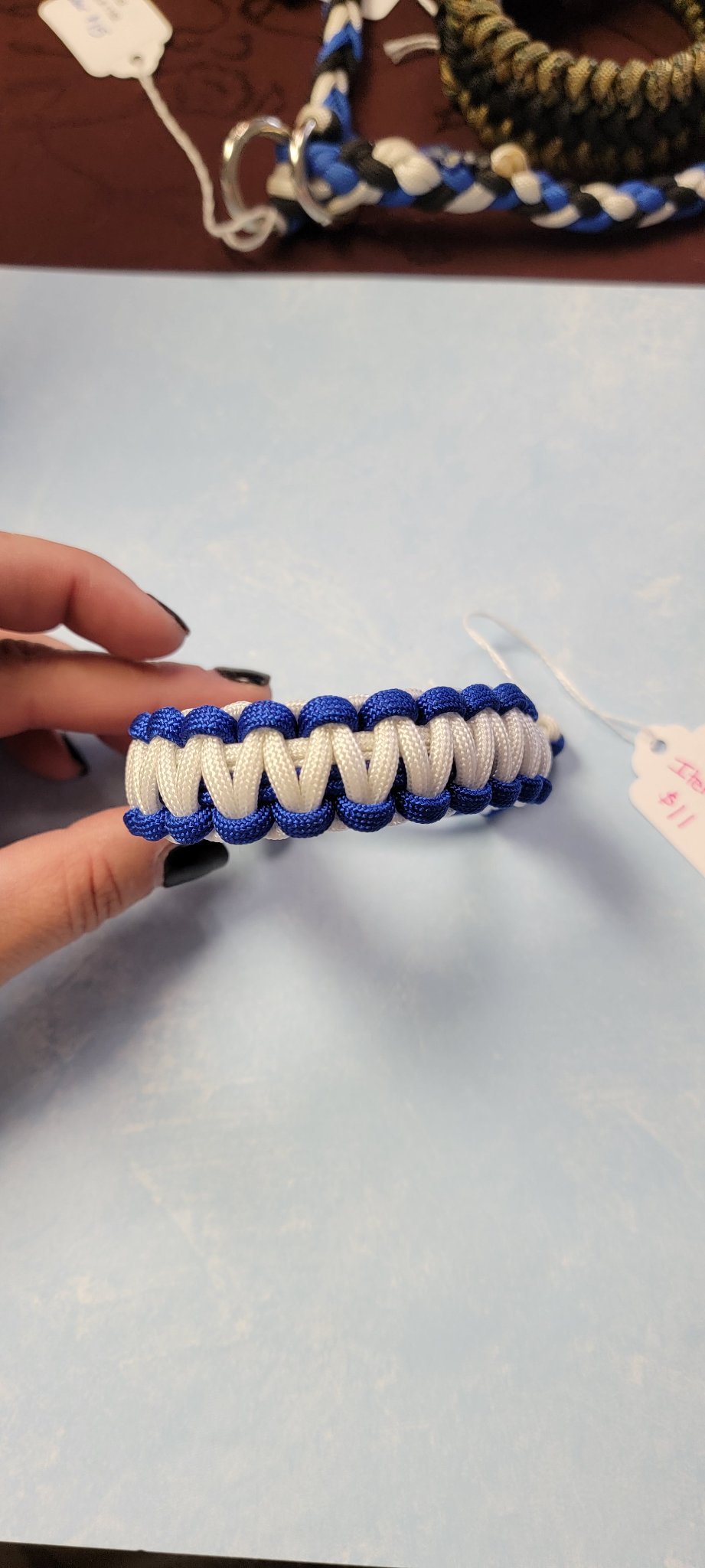 Blue paracord bracelet - Create Marketplace