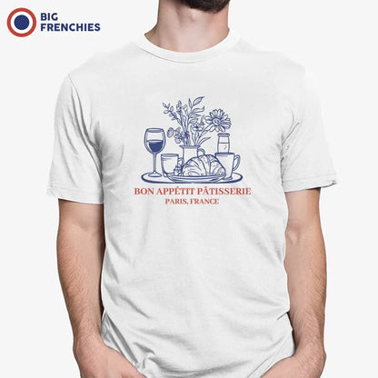 Bon Appétit Pâtisserie, Paris, France Men's Organic Cotton Tee - Create Marketplace