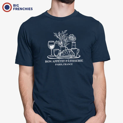 Bon Appétit Pâtisserie, Paris, France Men's Organic Cotton Tee - Create Marketplace