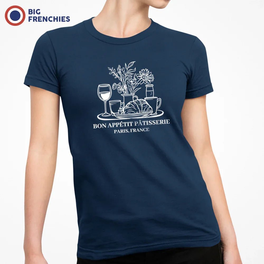 Bon Appétit Pâtisserie, Paris France Women's Organic Cotton Tee - Create Marketplace
