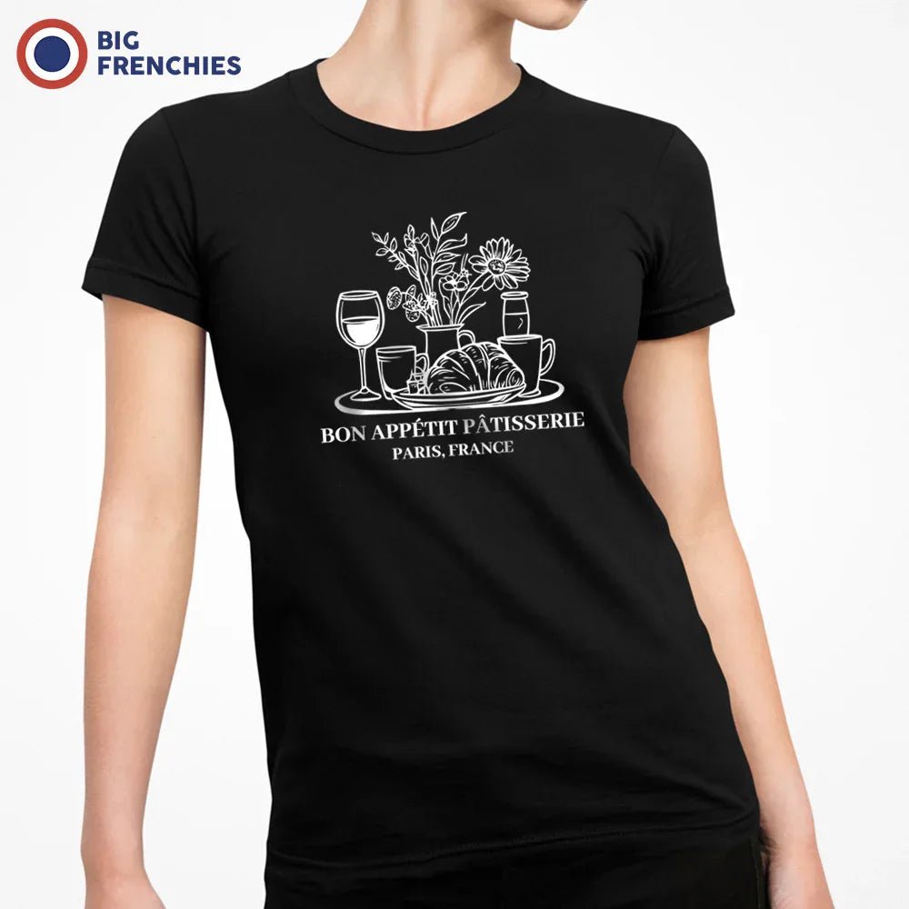 Bon Appétit Pâtisserie, Paris France Women's Organic Cotton Tee - Create Marketplace