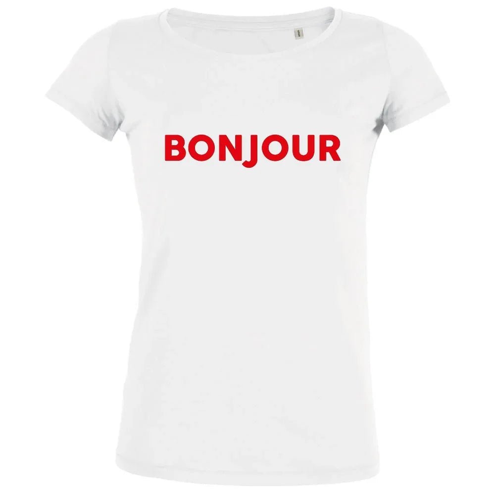 Bonjour Women's Organic Tee - Create Marketplace