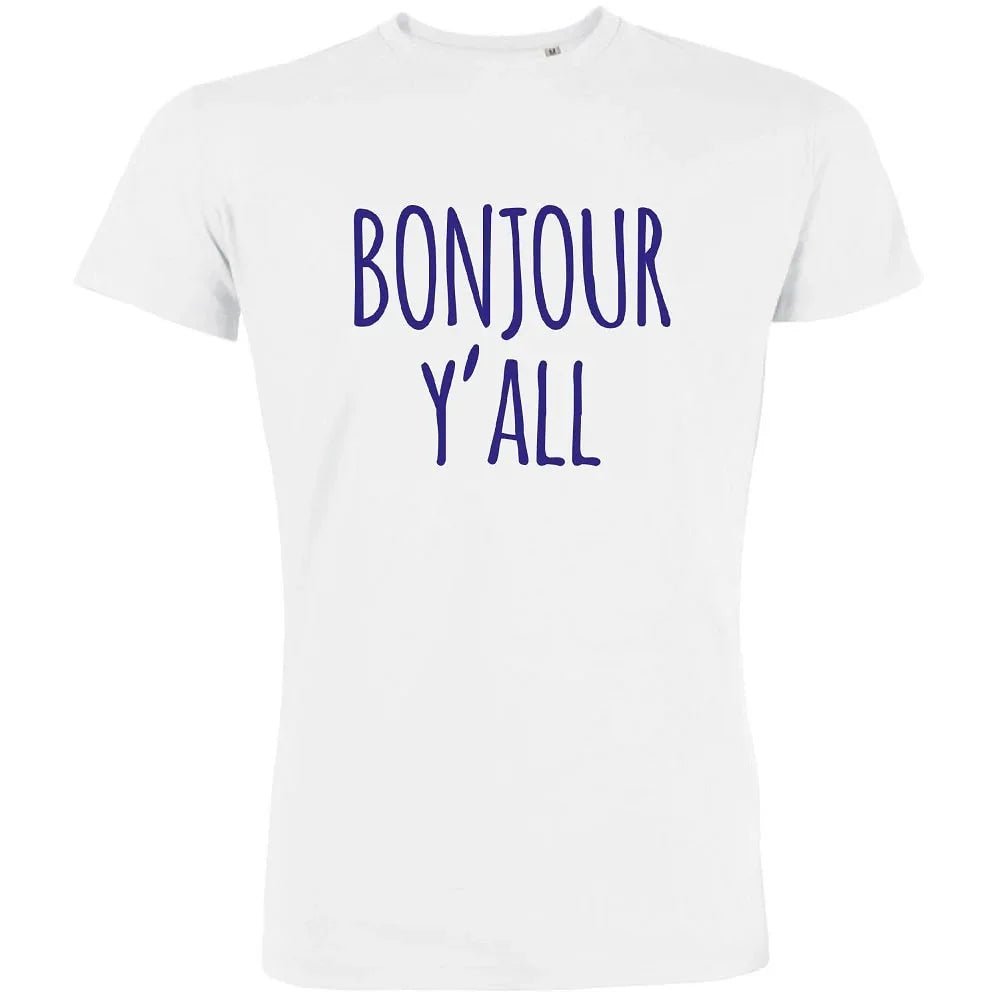 Bonjour Y'all Men's Organic Tee - Create Marketplace