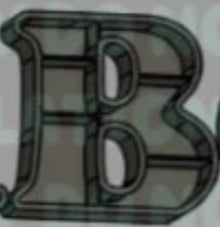 Bookshelf Letter - B - Create Marketplace
