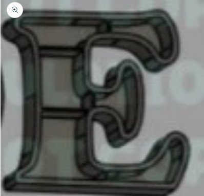 Bookshelf Letter - E - Create Marketplace
