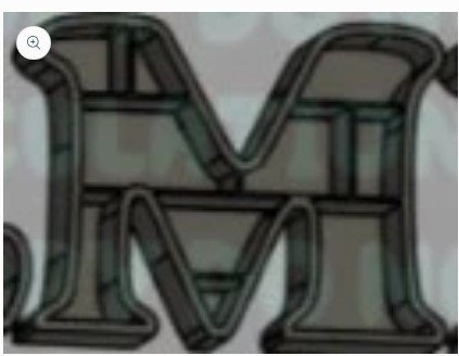 Bookshelf Letter - M - Create Marketplace