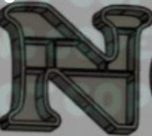 Bookshelf Letter - N - Create Marketplace