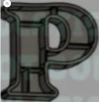 Bookshelf Letter - P - Create Marketplace