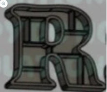 Bookshelf Letter - R - Create Marketplace