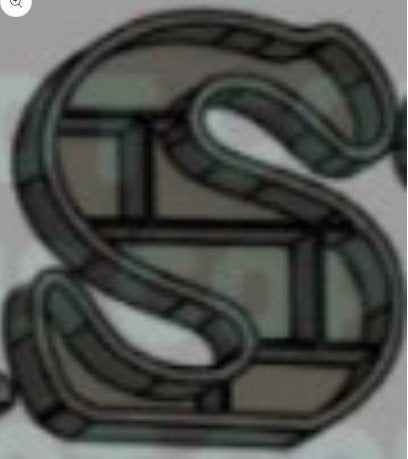 Bookshelf Letter - S - Create Marketplace